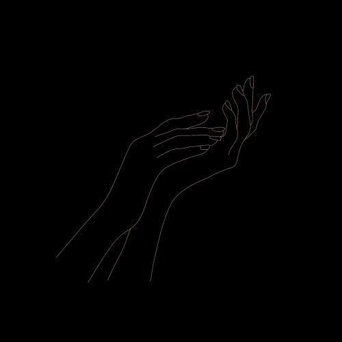 Illustration von zwei Händen